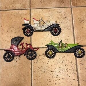 Vintage Cast Aluminum Car Wall Decor Set by Midwest